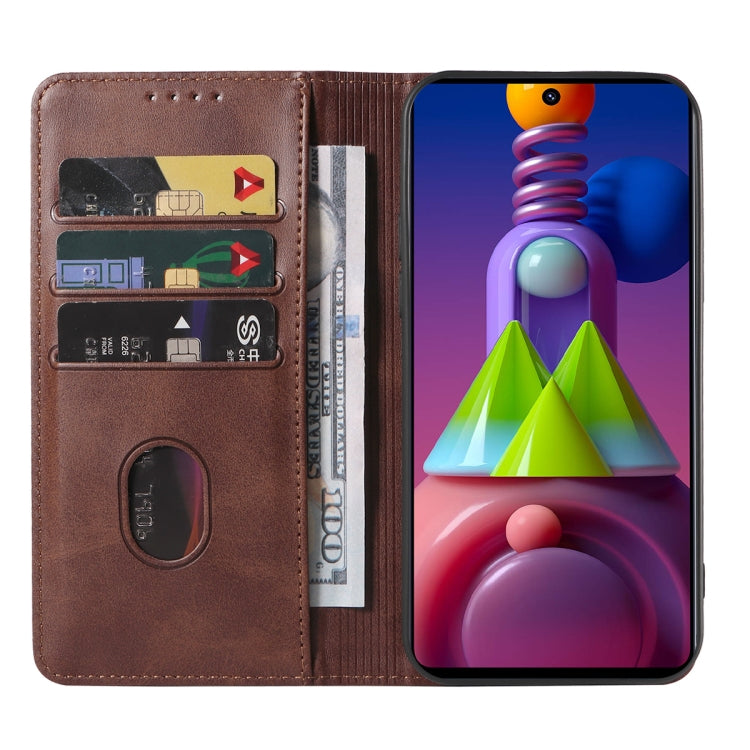For Samsung Galaxy M51 EU Version Magnetic Closure Leather Phone Case