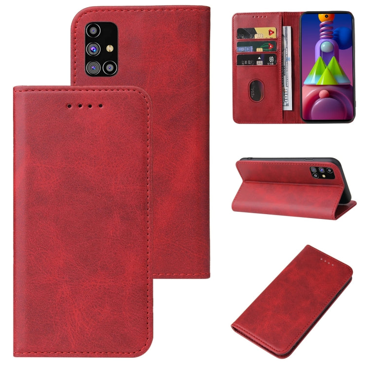 For Samsung Galaxy M51 EU Version Magnetic Closure Leather Phone Case