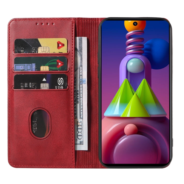 For Samsung Galaxy M51 EU Version Magnetic Closure Leather Phone Case
