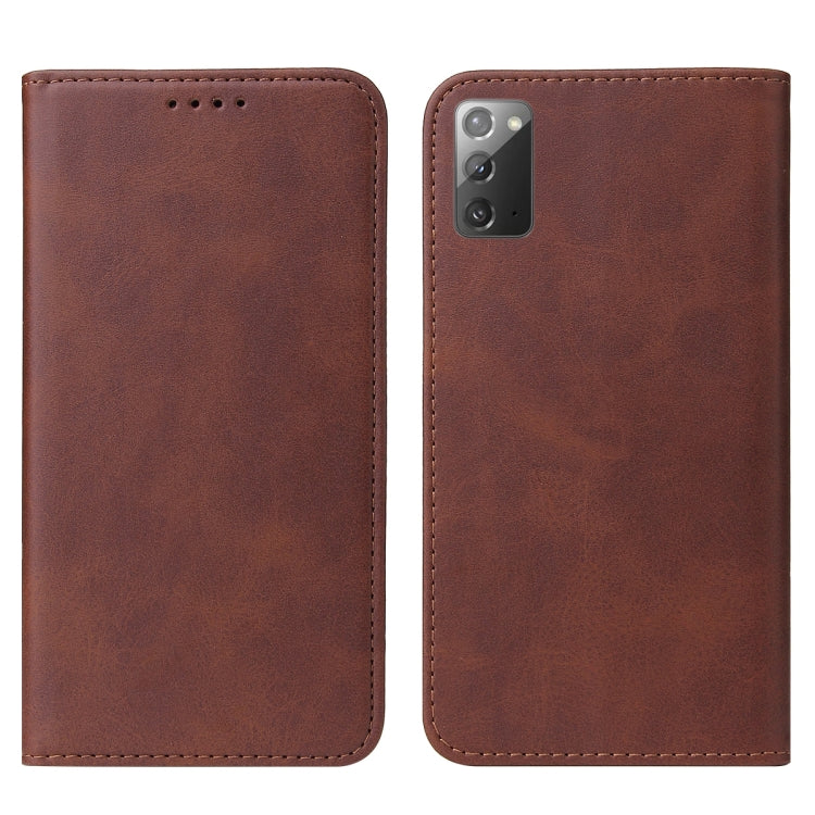 For Samsung Galaxy Note20 Magnetic Closure Leather Phone Case