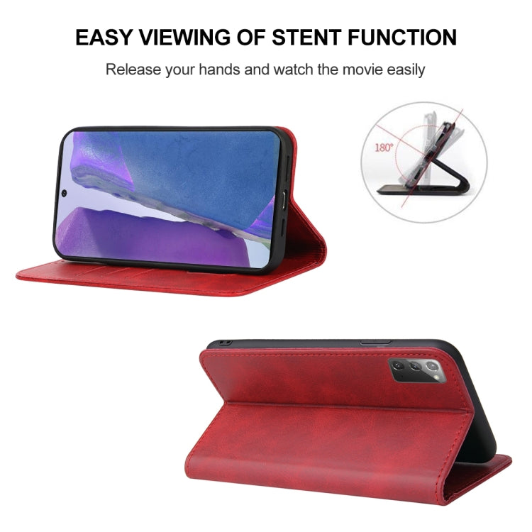 For Samsung Galaxy Note20 Magnetic Closure Leather Phone Case