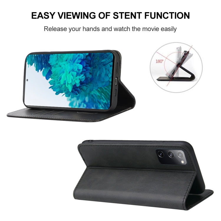 For Samsung Galaxy S20 FE 5G / S20 FE / S20 Lite /  S20 FE 2022 Magnetic Closure Leather Phone Case