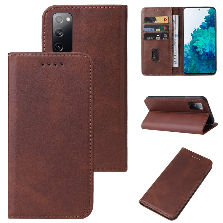 For Samsung Galaxy S20 FE 5G / S20 FE / S20 Lite /  S20 FE 2022 Magnetic Closure Leather Phone Case