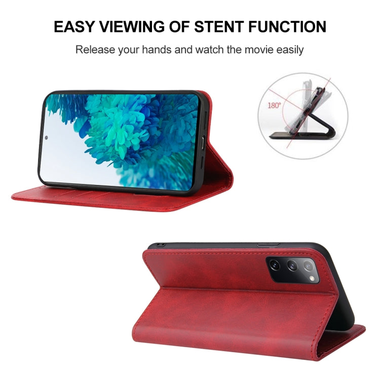 For Samsung Galaxy S20 FE 5G / S20 FE / S20 Lite /  S20 FE 2022 Magnetic Closure Leather Phone Case