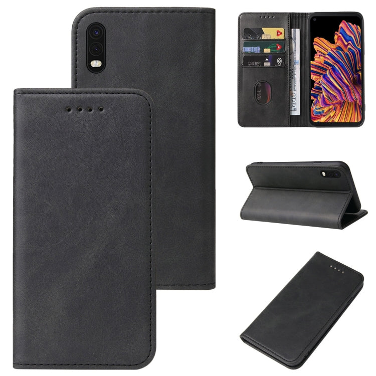 For Samsung Galaxy Xcover Pro Magnetic Closure Leather Phone Case