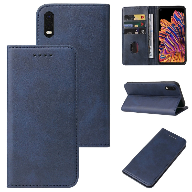 For Samsung Galaxy Xcover Pro Magnetic Closure Leather Phone Case