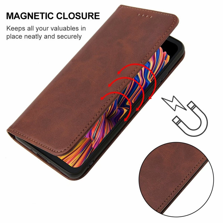 For Samsung Galaxy Xcover Pro Magnetic Closure Leather Phone Case