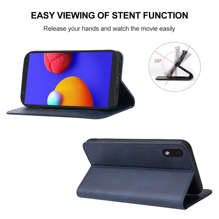 For Samsung Galaxy A01 Core / M01 Core Magnetic Closure Leather Phone Case