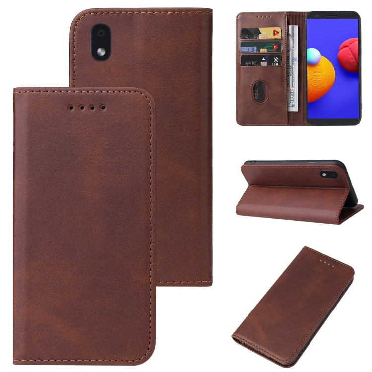 For Samsung Galaxy A01 Core / M01 Core Magnetic Closure Leather Phone Case