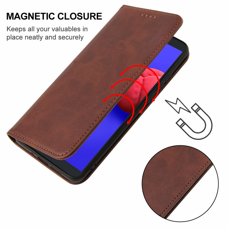 For Samsung Galaxy A01 Core / M01 Core Magnetic Closure Leather Phone Case