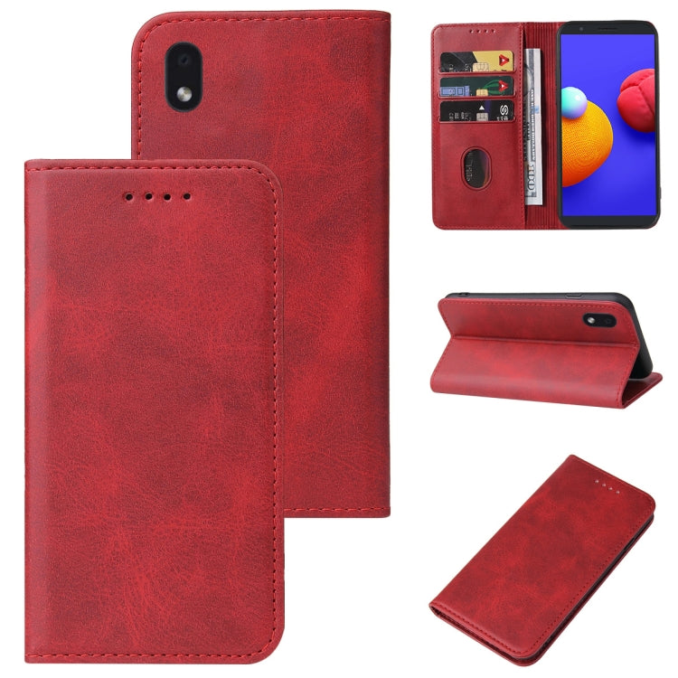 For Samsung Galaxy A01 Core / M01 Core Magnetic Closure Leather Phone Case