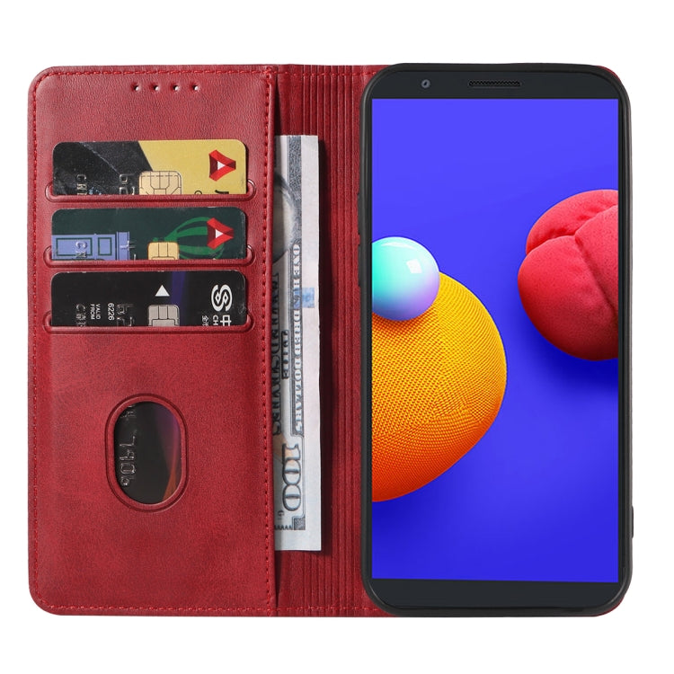 For Samsung Galaxy A01 Core / M01 Core Magnetic Closure Leather Phone Case