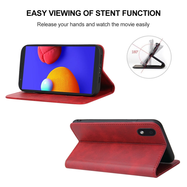 For Samsung Galaxy A01 Core / M01 Core Magnetic Closure Leather Phone Case