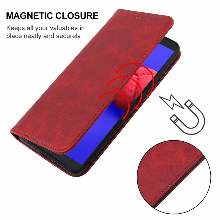 For Samsung Galaxy A01 Core / M01 Core Magnetic Closure Leather Phone Case