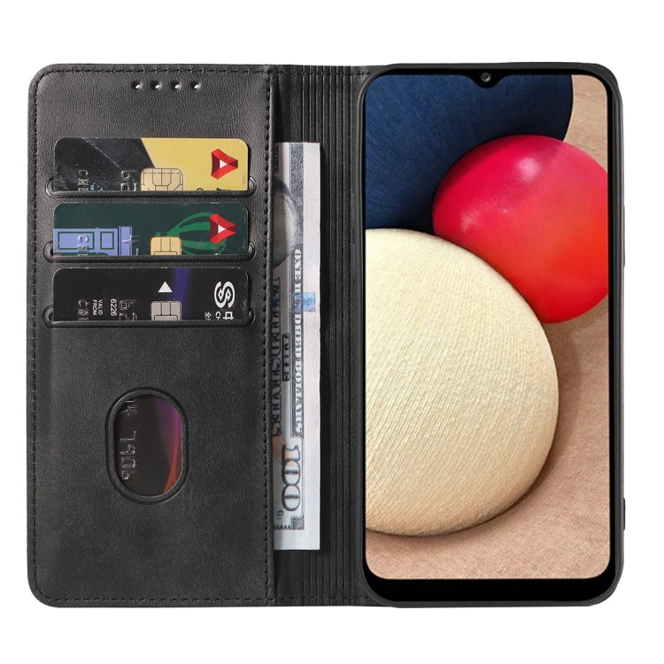 For Samsung Galaxy A02s US / M02s / A03s 164mm Magnetic Closure Leather Phone Case
