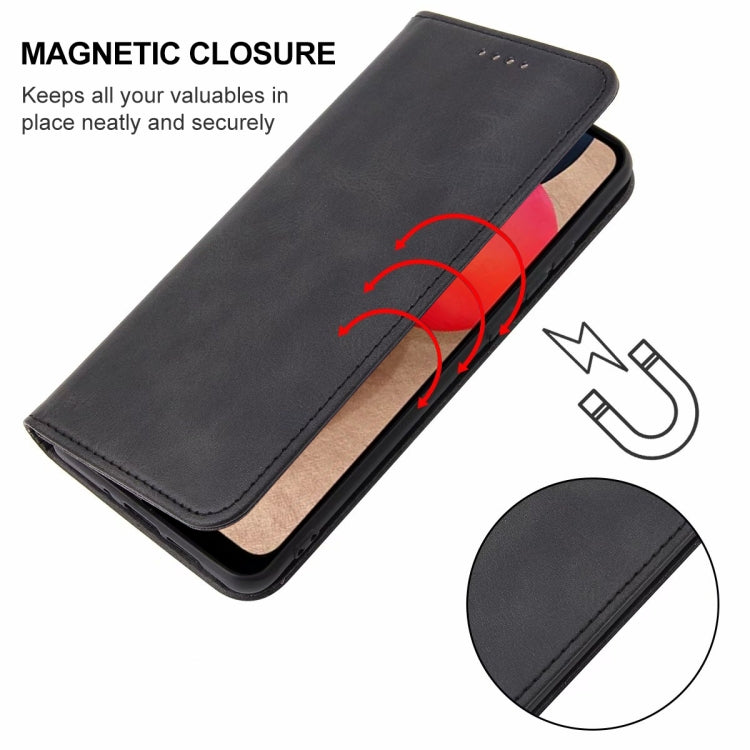 For Samsung Galaxy A02s US / M02s / A03s 164mm Magnetic Closure Leather Phone Case