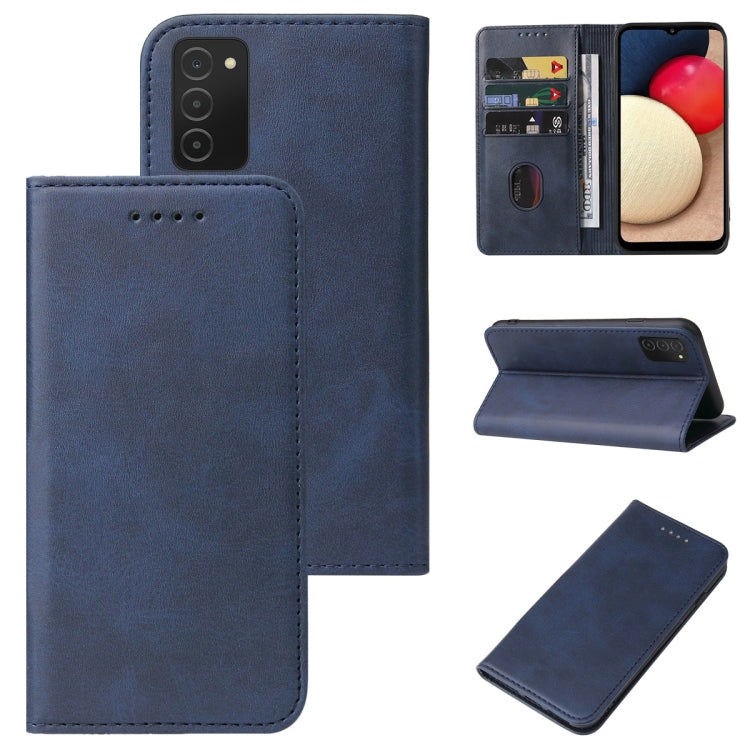 For Samsung Galaxy A02s US / M02s / A03s 164mm Magnetic Closure Leather Phone Case