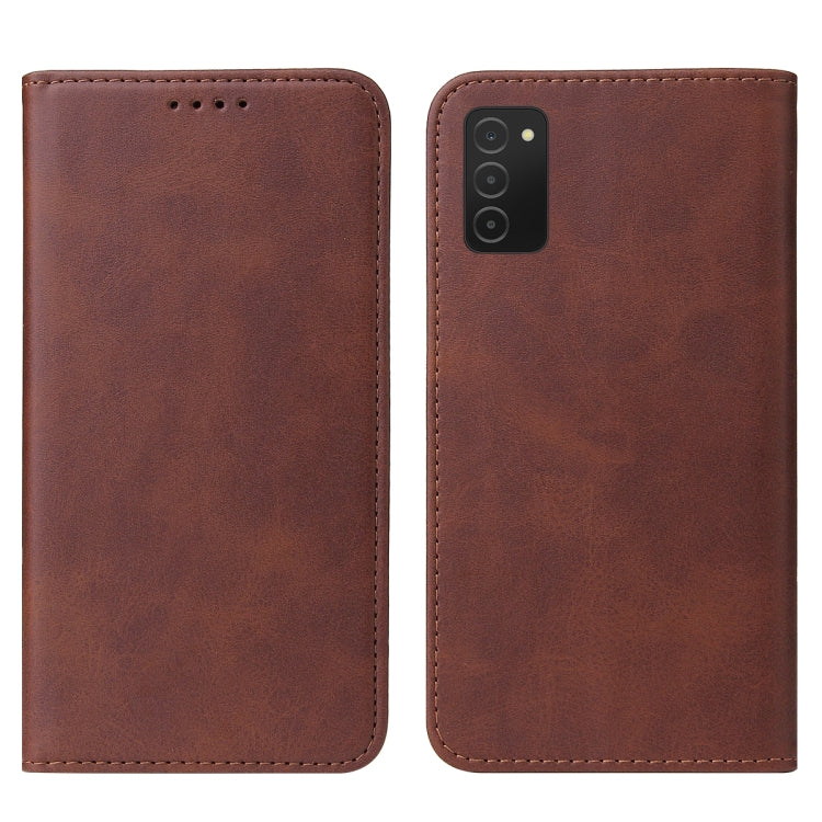 For Samsung Galaxy A02s US / M02s / A03s 164mm Magnetic Closure Leather Phone Case