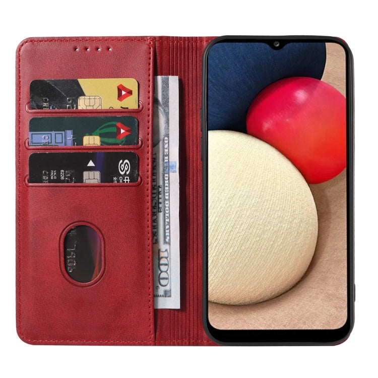 For Samsung Galaxy A02s US / M02s / A03s 164mm Magnetic Closure Leather Phone Case