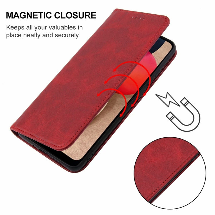 For Samsung Galaxy A02s US / M02s / A03s 164mm Magnetic Closure Leather Phone Case