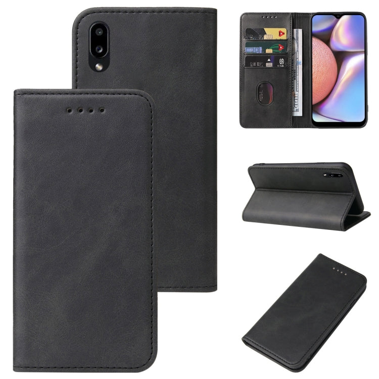 For Samsung Galaxy A10s / M01s Magnetic Closure Leather Phone Case