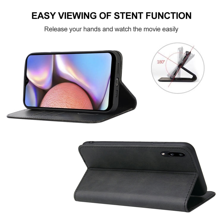For Samsung Galaxy A10s / M01s Magnetic Closure Leather Phone Case