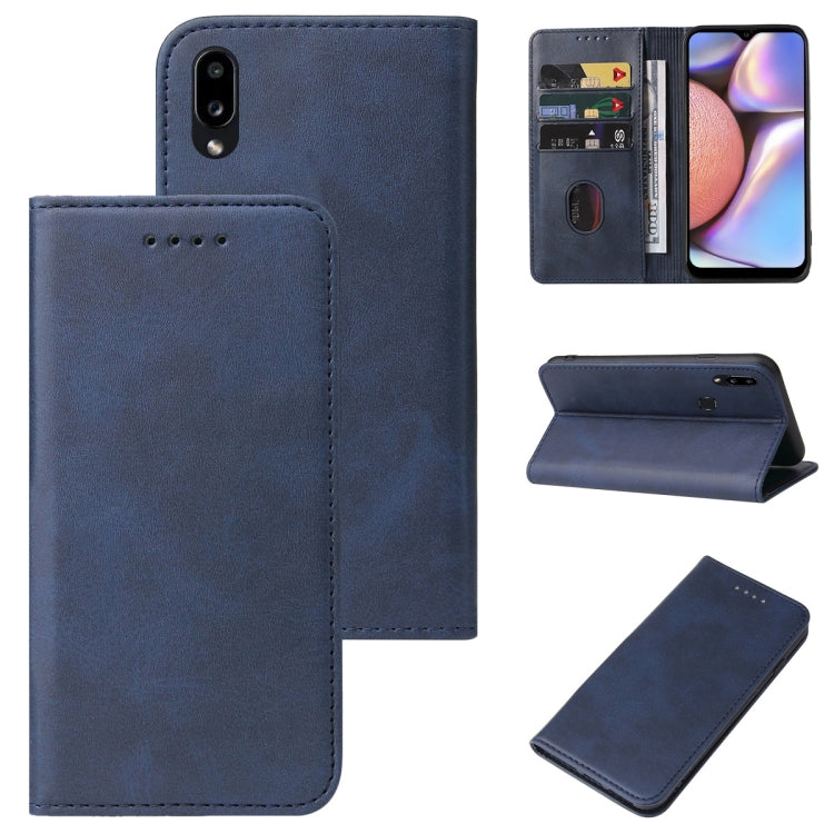 For Samsung Galaxy A10s / M01s Magnetic Closure Leather Phone Case