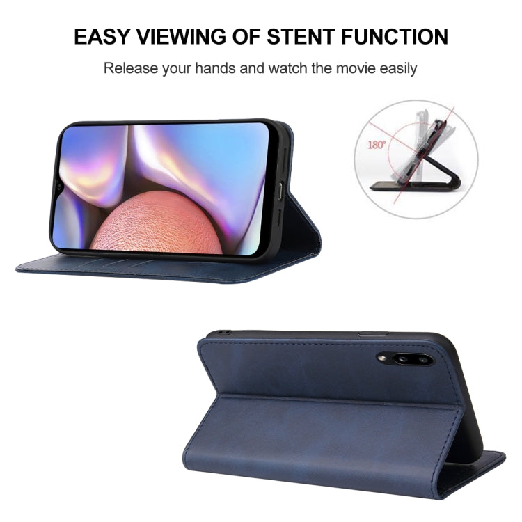 For Samsung Galaxy A10s / M01s Magnetic Closure Leather Phone Case