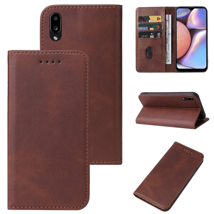 For Samsung Galaxy A10s / M01s Magnetic Closure Leather Phone Case