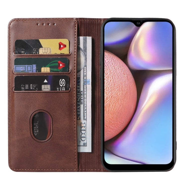 For Samsung Galaxy A10s / M01s Magnetic Closure Leather Phone Case