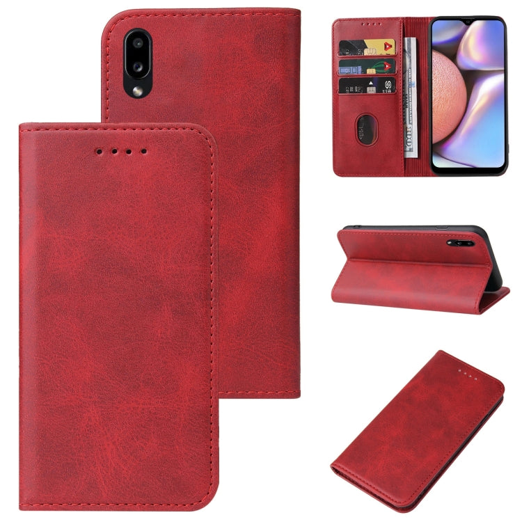 For Samsung Galaxy A10s / M01s Magnetic Closure Leather Phone Case