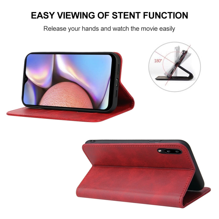 For Samsung Galaxy A10s / M01s Magnetic Closure Leather Phone Case