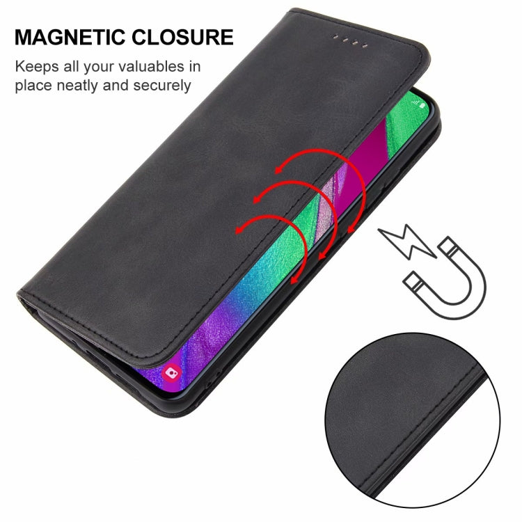 For Samsung Galaxy A40 Magnetic Closure Leather Phone Case