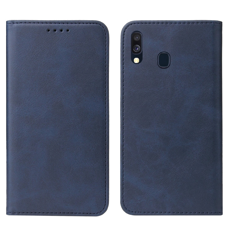 For Samsung Galaxy A40 Magnetic Closure Leather Phone Case