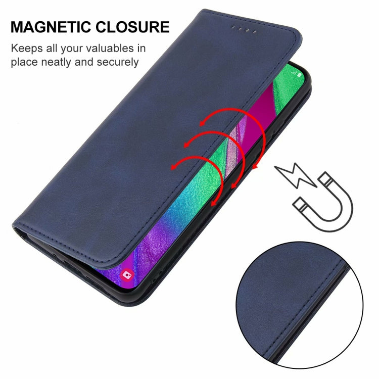 For Samsung Galaxy A40 Magnetic Closure Leather Phone Case