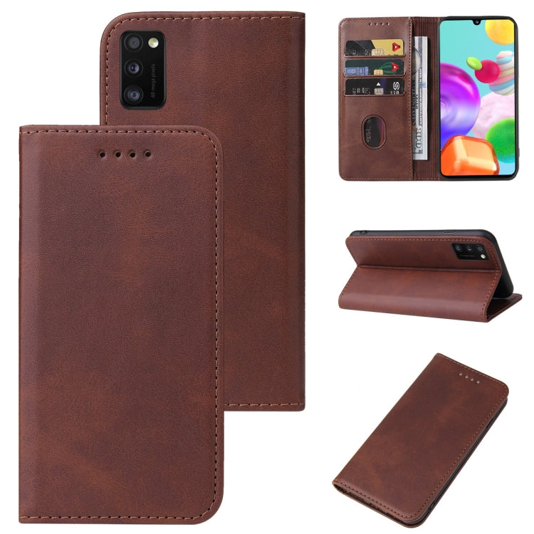 For Samsung Galaxy A41 EU Version Magnetic Closure Leather Phone Case