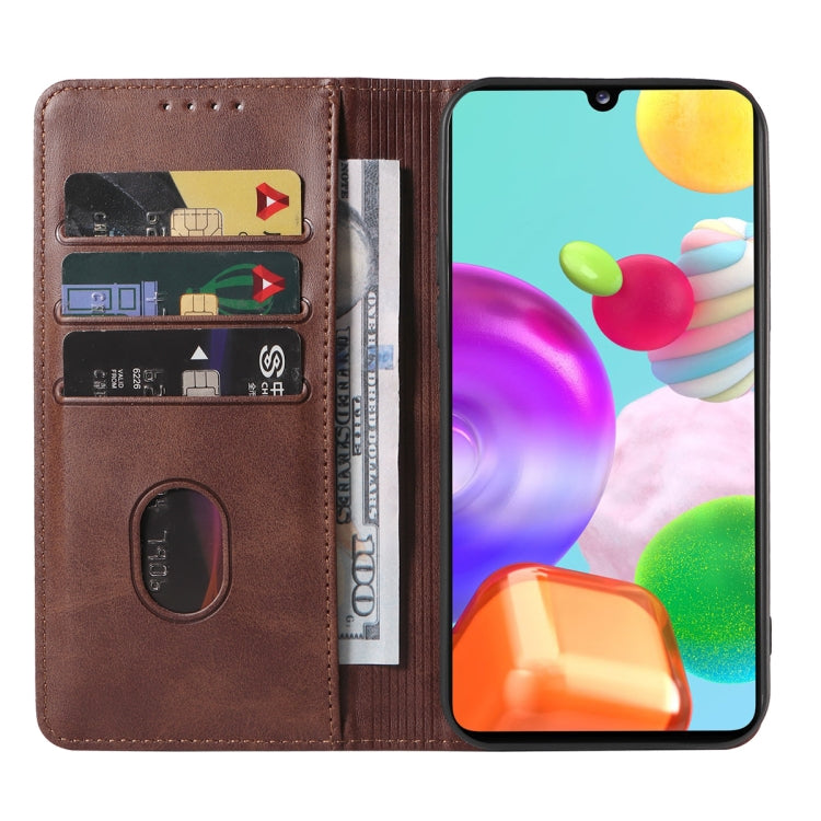 For Samsung Galaxy A41 EU Version Magnetic Closure Leather Phone Case