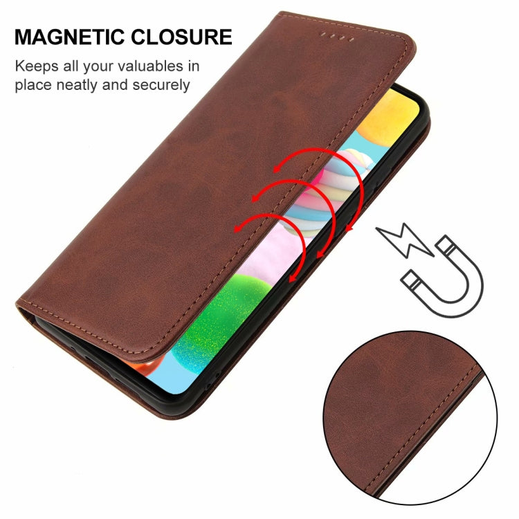 For Samsung Galaxy A41 EU Version Magnetic Closure Leather Phone Case