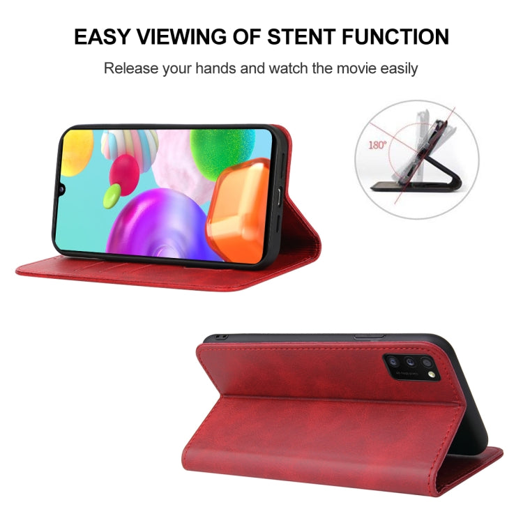 For Samsung Galaxy A41 EU Version Magnetic Closure Leather Phone Case