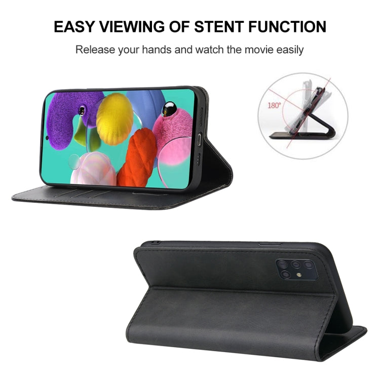 For Samsung Galaxy A51 4G / M40s Magnetic Closure Leather Phone Case