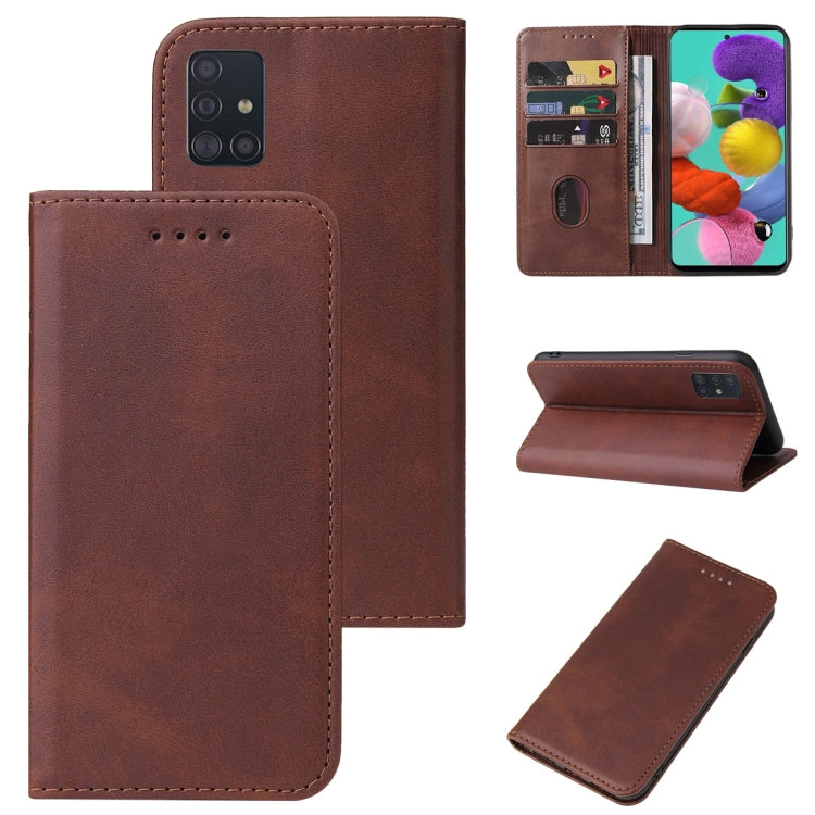 For Samsung Galaxy A51 4G / M40s Magnetic Closure Leather Phone Case