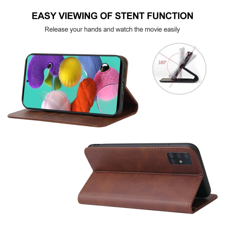 For Samsung Galaxy A51 4G / M40s Magnetic Closure Leather Phone Case