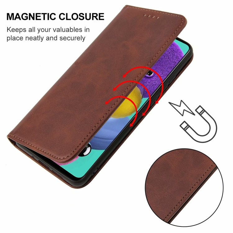 For Samsung Galaxy A51 4G / M40s Magnetic Closure Leather Phone Case