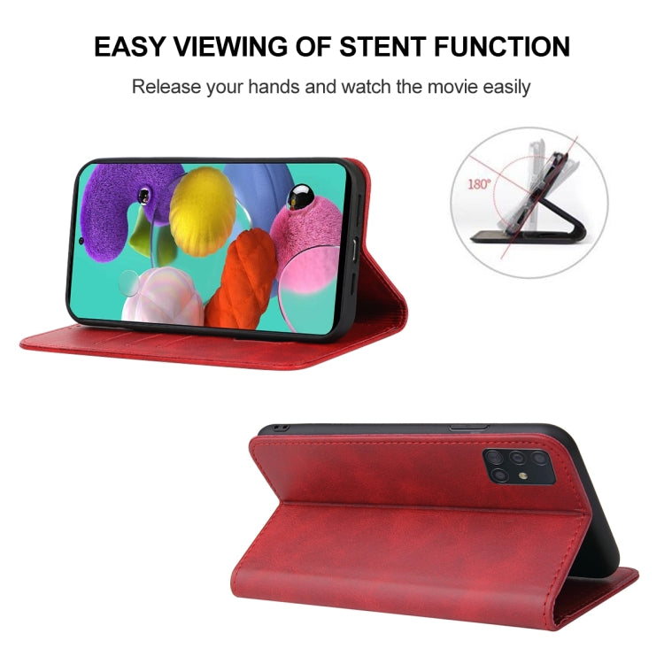 For Samsung Galaxy A51 4G / M40s Magnetic Closure Leather Phone Case