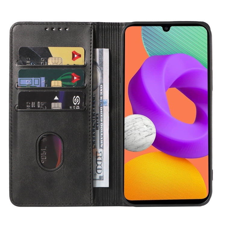 For Samsung Galaxy M22 / A22 4G Magnetic Closure Leather Phone Case