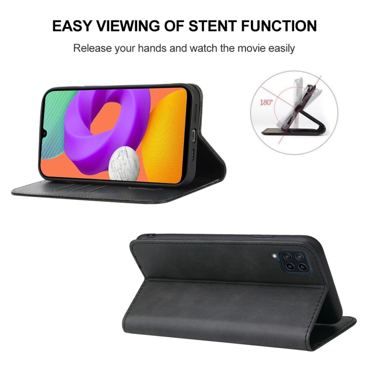 For Samsung Galaxy M22 / A22 4G Magnetic Closure Leather Phone Case