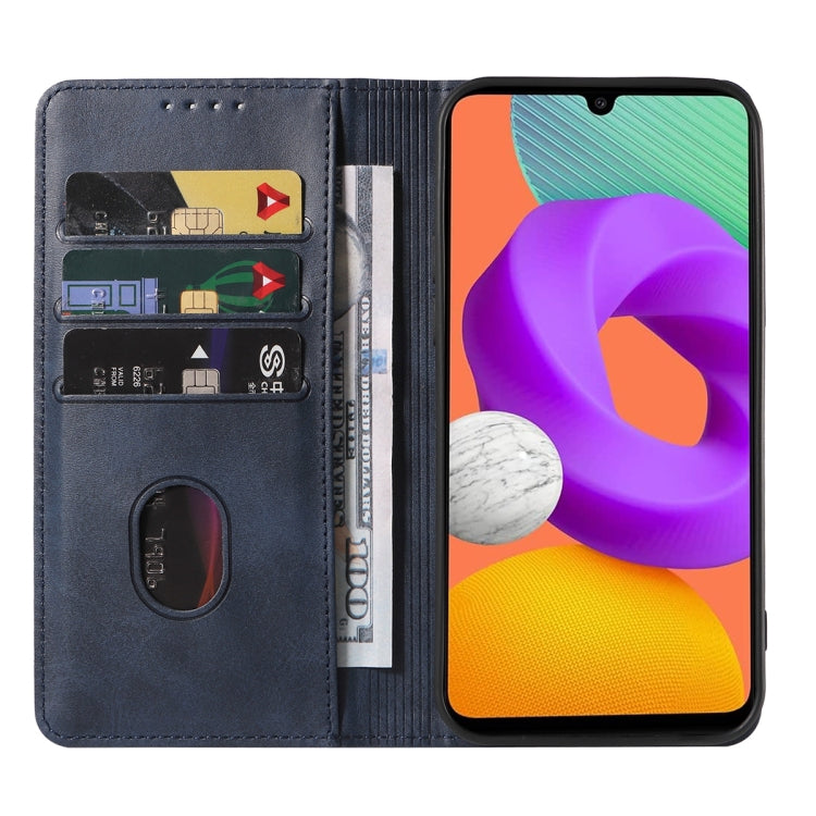 For Samsung Galaxy M22 / A22 4G Magnetic Closure Leather Phone Case