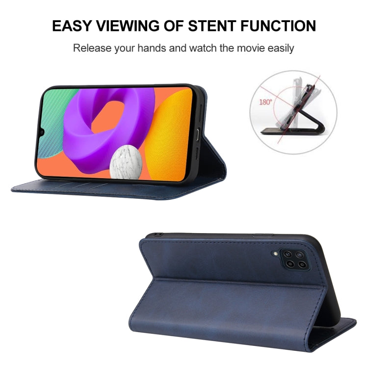 For Samsung Galaxy M22 / A22 4G Magnetic Closure Leather Phone Case