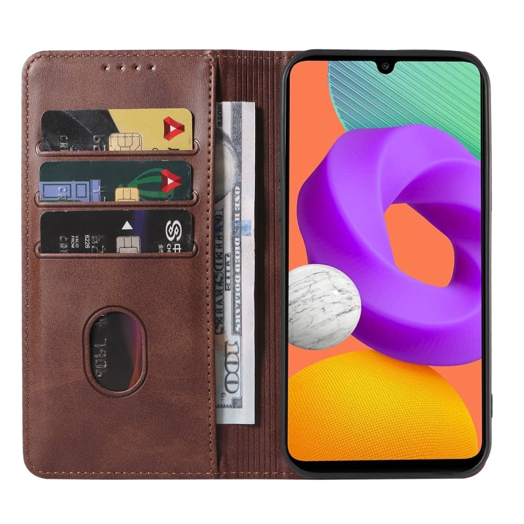 For Samsung Galaxy M22 / A22 4G Magnetic Closure Leather Phone Case