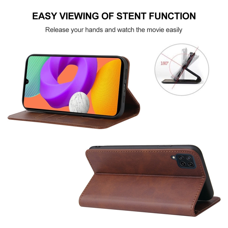 For Samsung Galaxy M22 / A22 4G Magnetic Closure Leather Phone Case